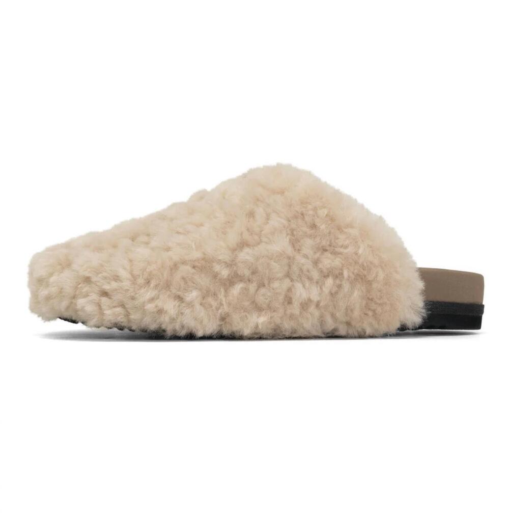 NEW ROAM women's cloud slip faux shearling clog in natural